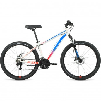 Велосипед FORWARD FLASH 26 2.2 D, рама 17", 2022, белый/голубой Велосипед FORWARD FLASH 26 2.2 D, рама 17", 2022, белый/голубой