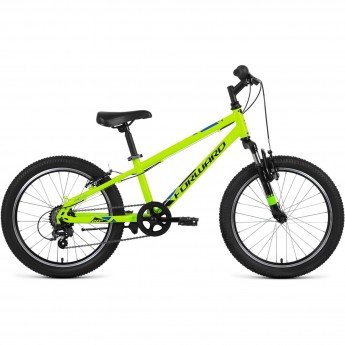 Велосипед FORWARD UNIT 20 2.0 (2022) ярко-зеленый/черный, с рамой 10,5" Велосипед FORWARD UNIT 20 2.0 (2022) ярко-зеленый/черный, с рамой 10,5"