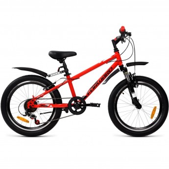 Велосипед FORWARD UNIT 20 2.0, рама 10.5", 2022, красный/черный Велосипед FORWARD UNIT 20 2.0, рама 10.5", 2022, красный/черный