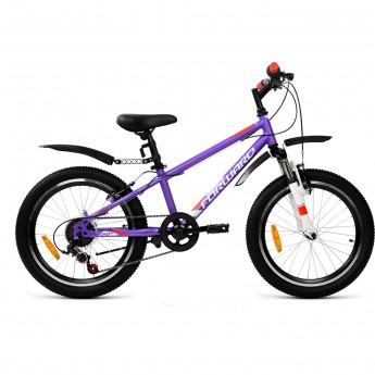 Велосипед FORWARD UNIT 20 2.2 (2021) фиолетовый/белый Велосипед FORWARD UNIT 20 2.2 (2021) фиолетовый/белый